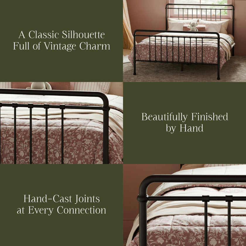 Winston Full Bed in Vintage Iron