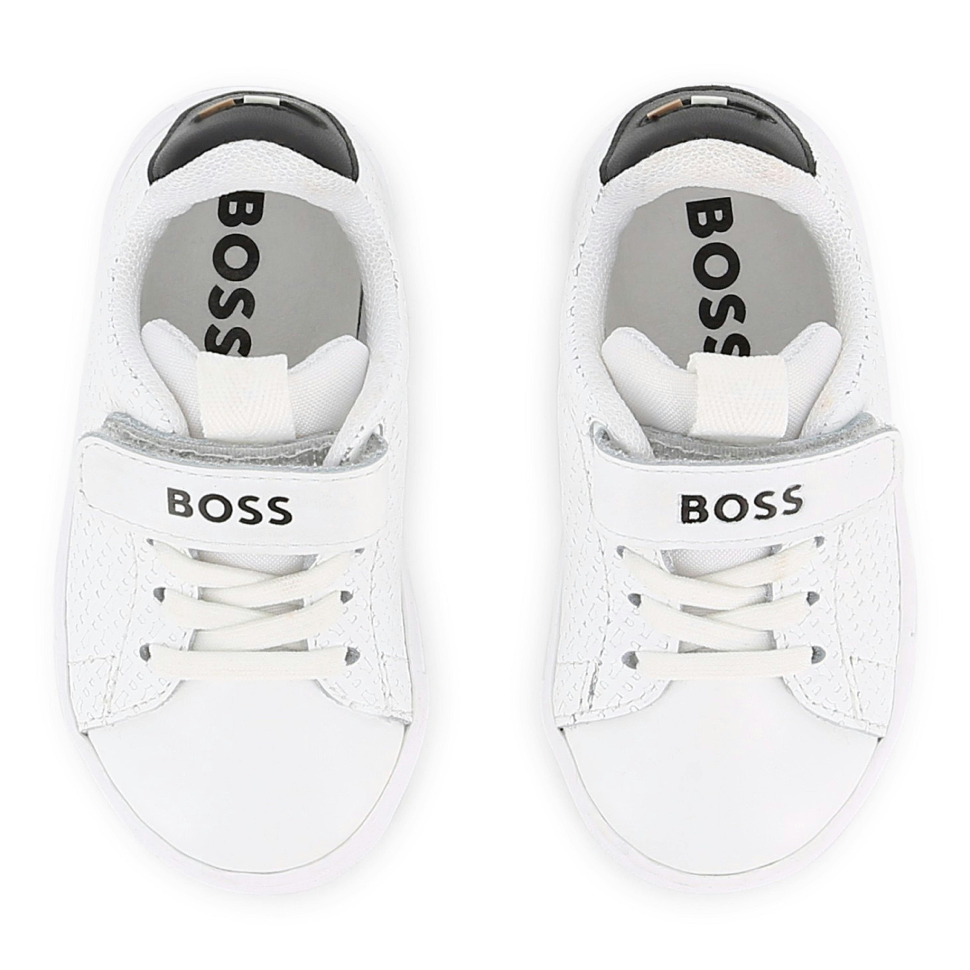 White Velcro Strap Sneaker