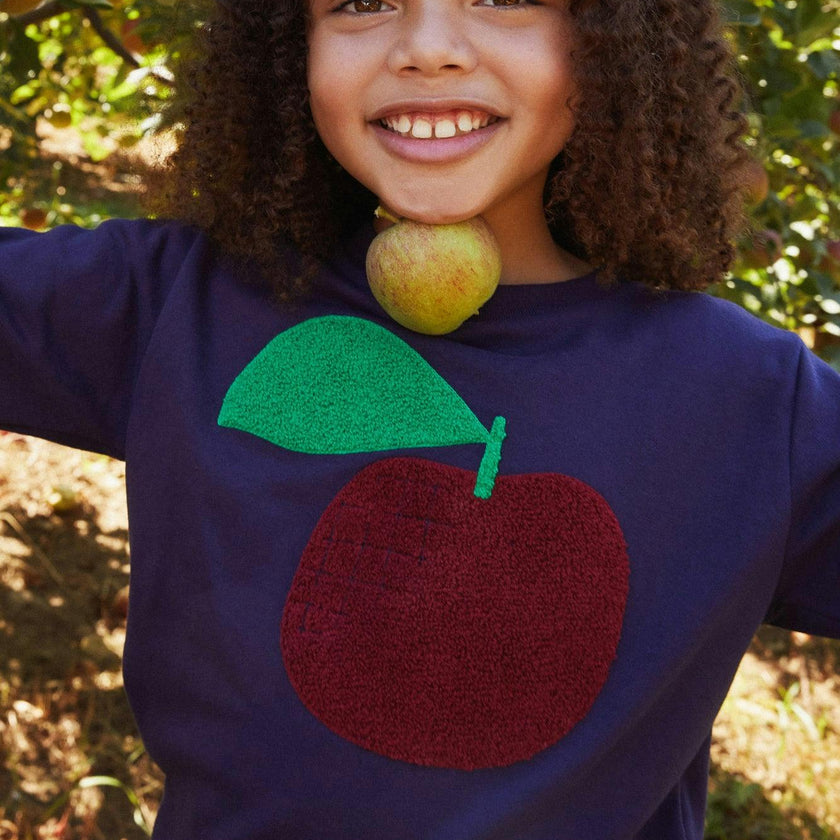 Recycled Cotton Red Apple Kid Sweatshirt