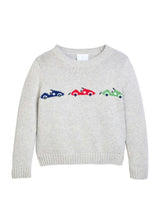 Intarsia Sweater - Race Cars