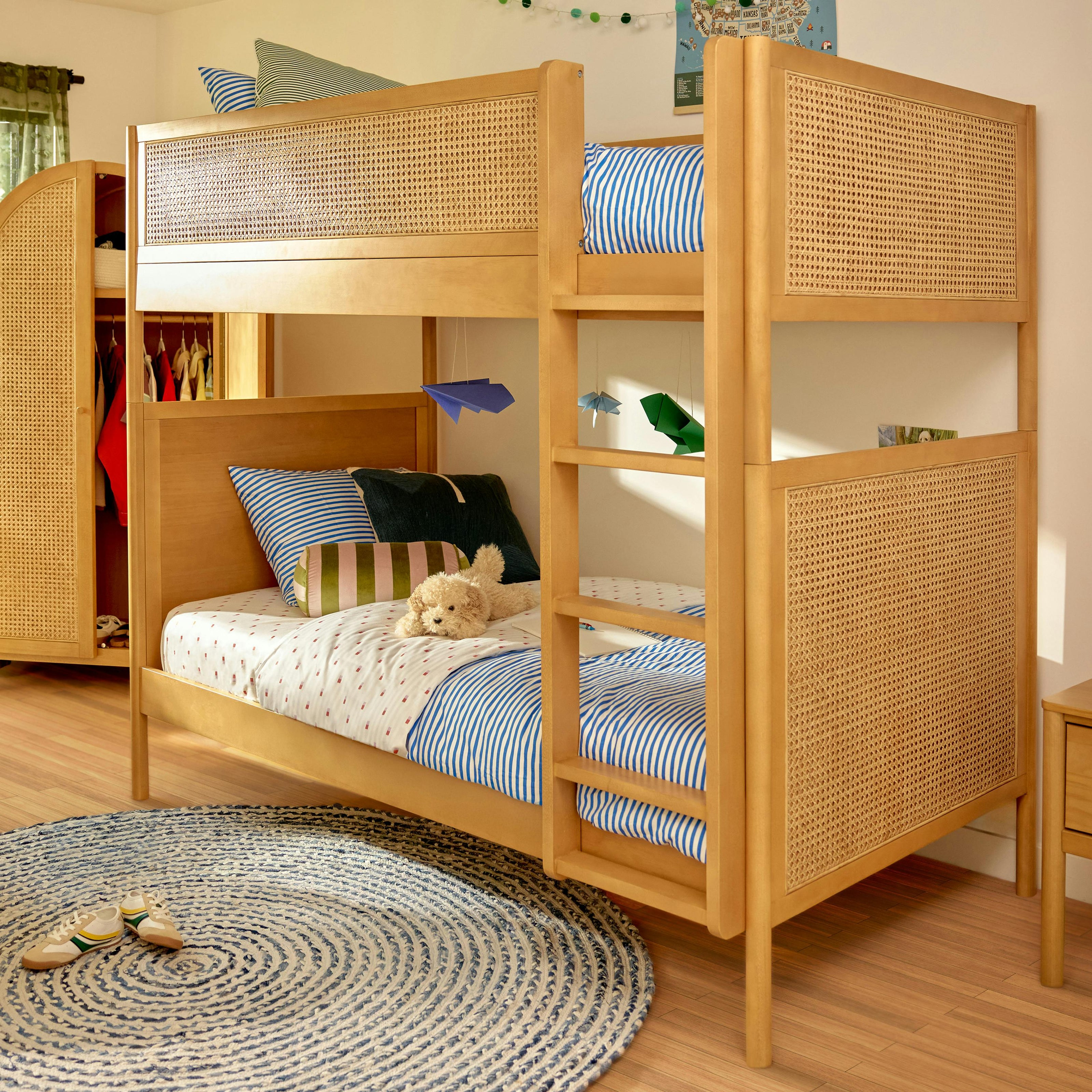 Bondi Cane Convertible Bunk Bed in Honey