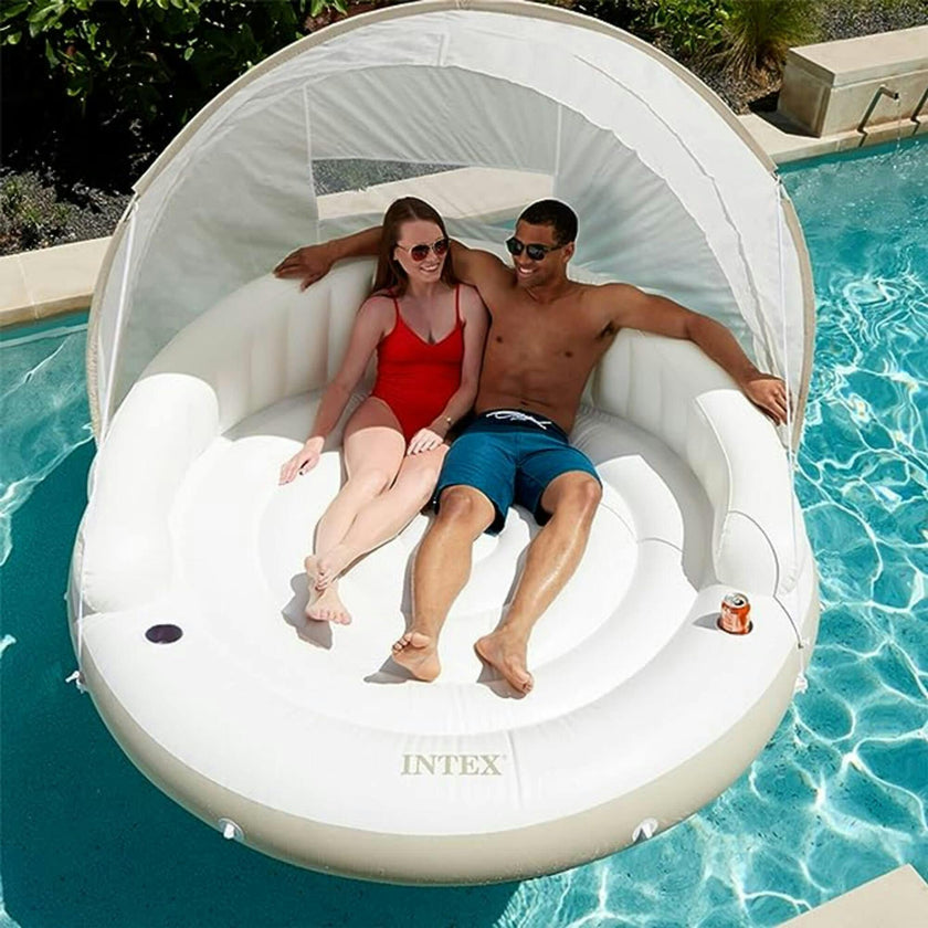 Inflatable Canopy Island Float Lounge