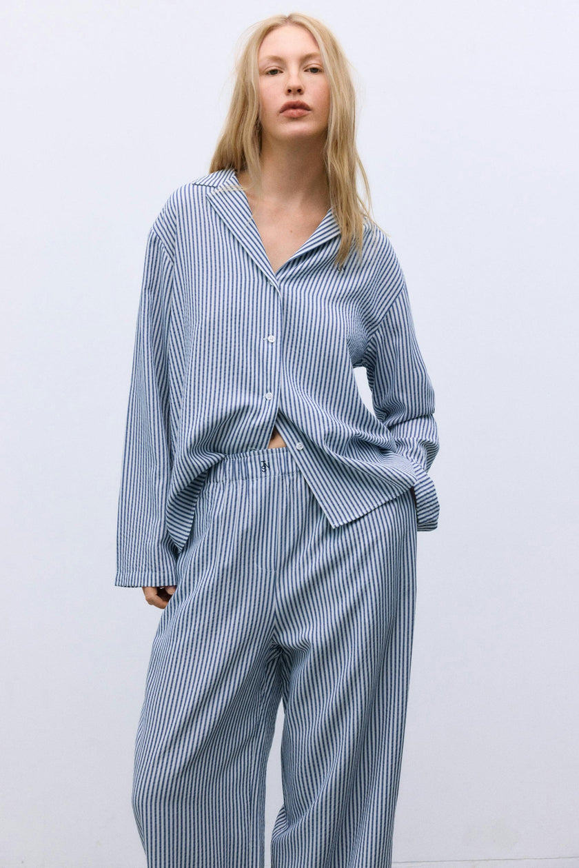 Alheli Woman Pant Summer Midnight Stripes