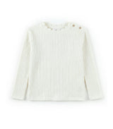 Fiana Baby T-shirt Long Sleeves, Off-White Braid