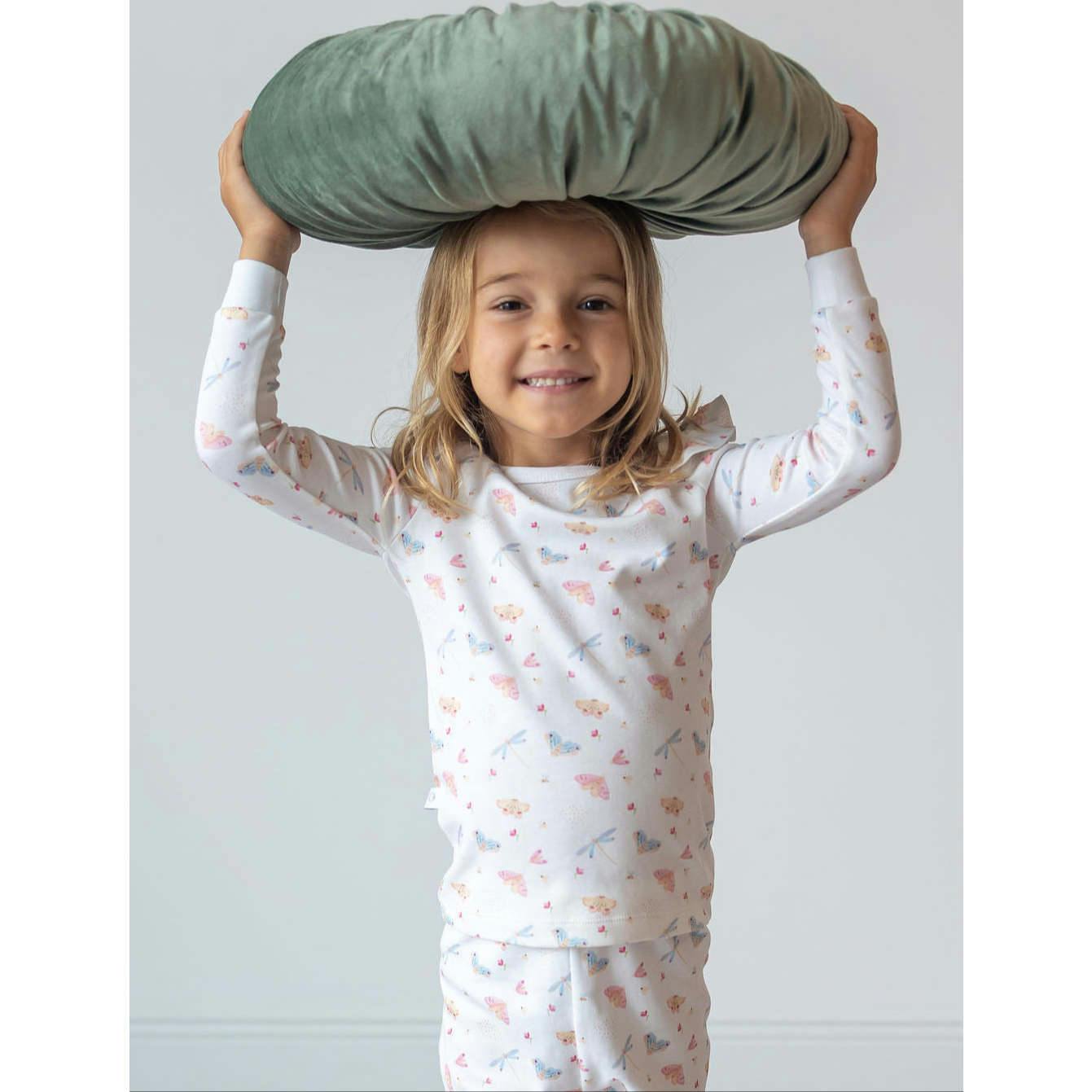 Butterflies Pima Long Pajama Set