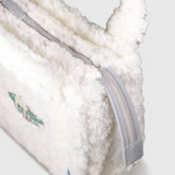 Sherpa Tote Bag – Cozy, Colorful & Convertible with Matching Coin Purse, Lounging Sloth