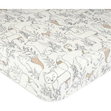 Ezra Fitted Woodland Animal Crib Sheets