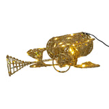 Kurt Adler 12-Inch Warm White Twinkle LED Gold Angel Tree Topper
