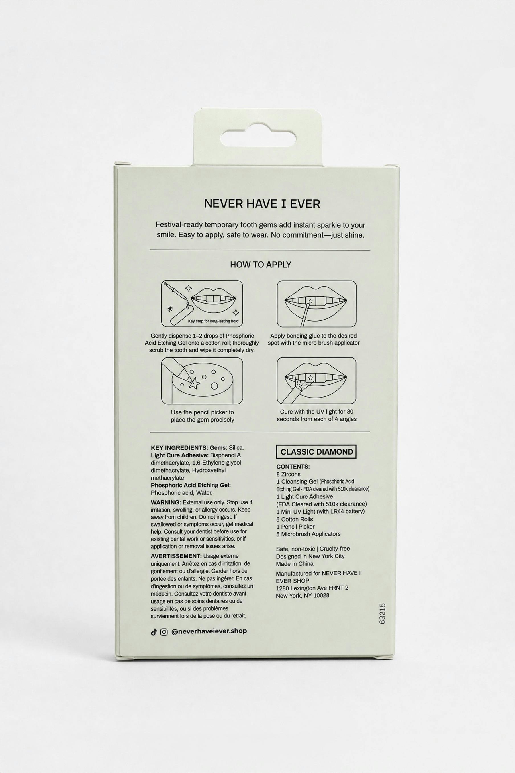 Classic Diamond - Diy Tooth Gem Kit