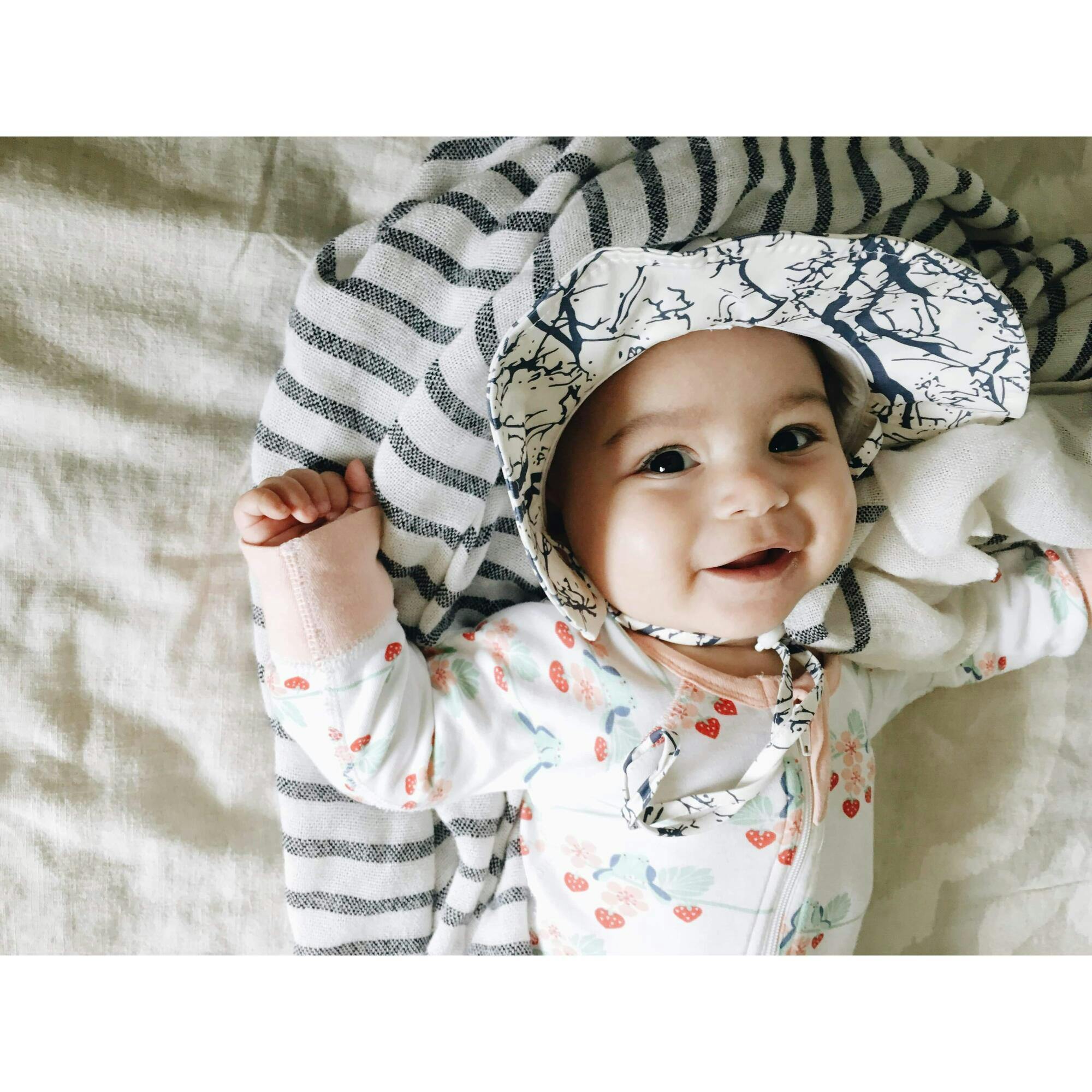 Beach Hat Tree Print