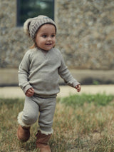 Chunky Knit Hat (Snap On Pom Sold Separately)