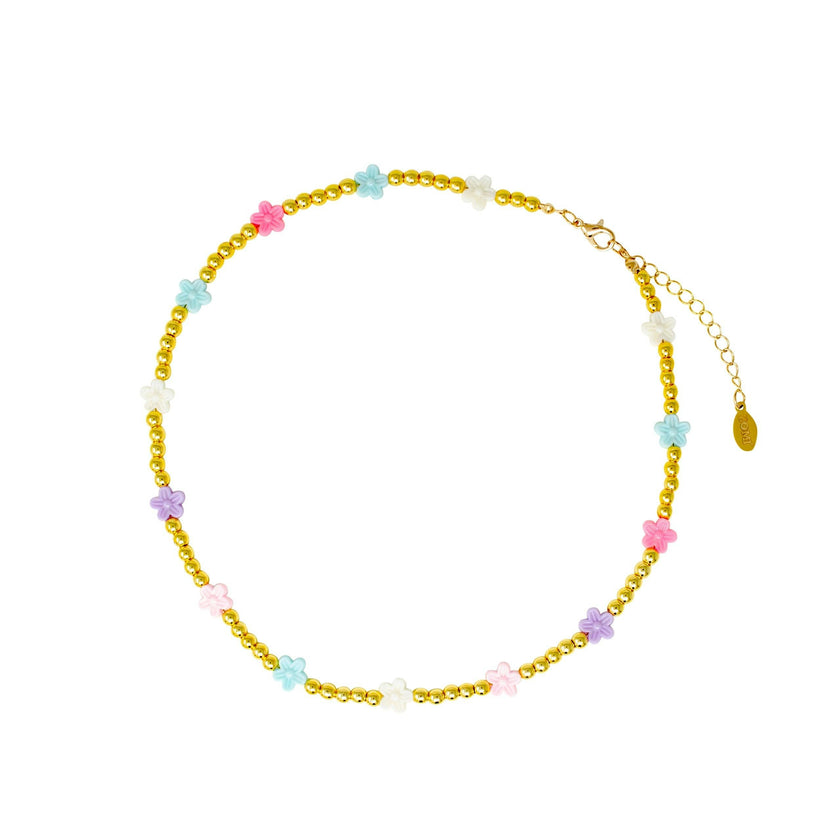 Daisies Bead Necklace