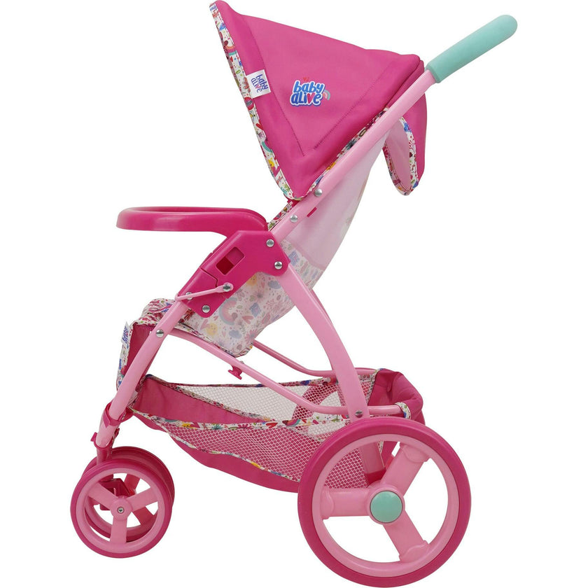 Baby Alive Doll Jogging Stroller - Pink & Rainbow