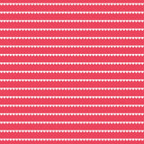 Puff Sleeve Tennis Dress in Red & White Heart Stripe