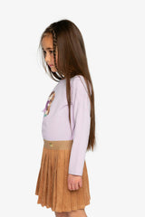 Long Sleeve Organic Cotton T-Shirt Lavender