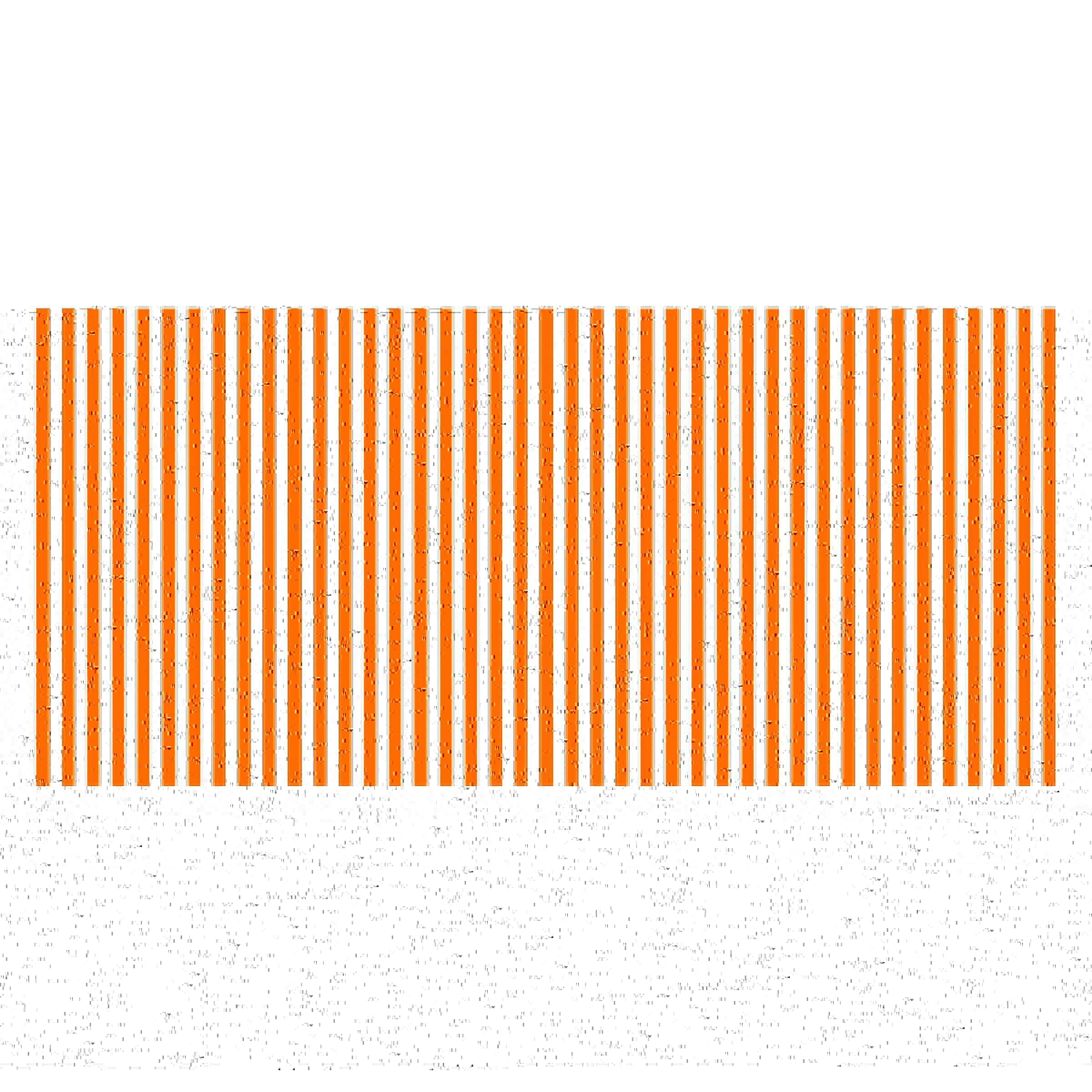 Orange Striped Tablecloth