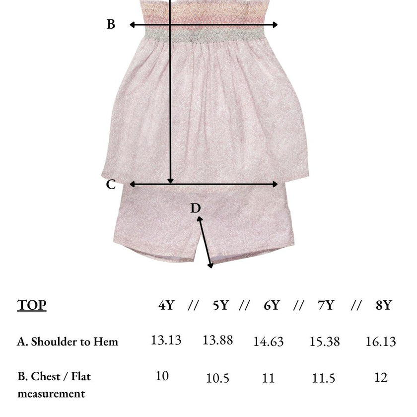 Rosie Girls Set in Scattered Blooms