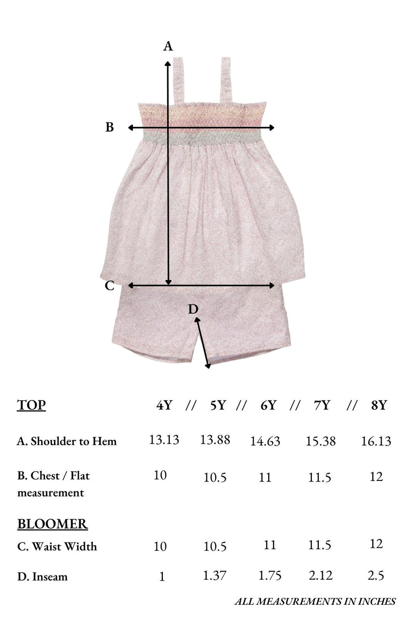 Rosie Girls Set in Scattered Blooms