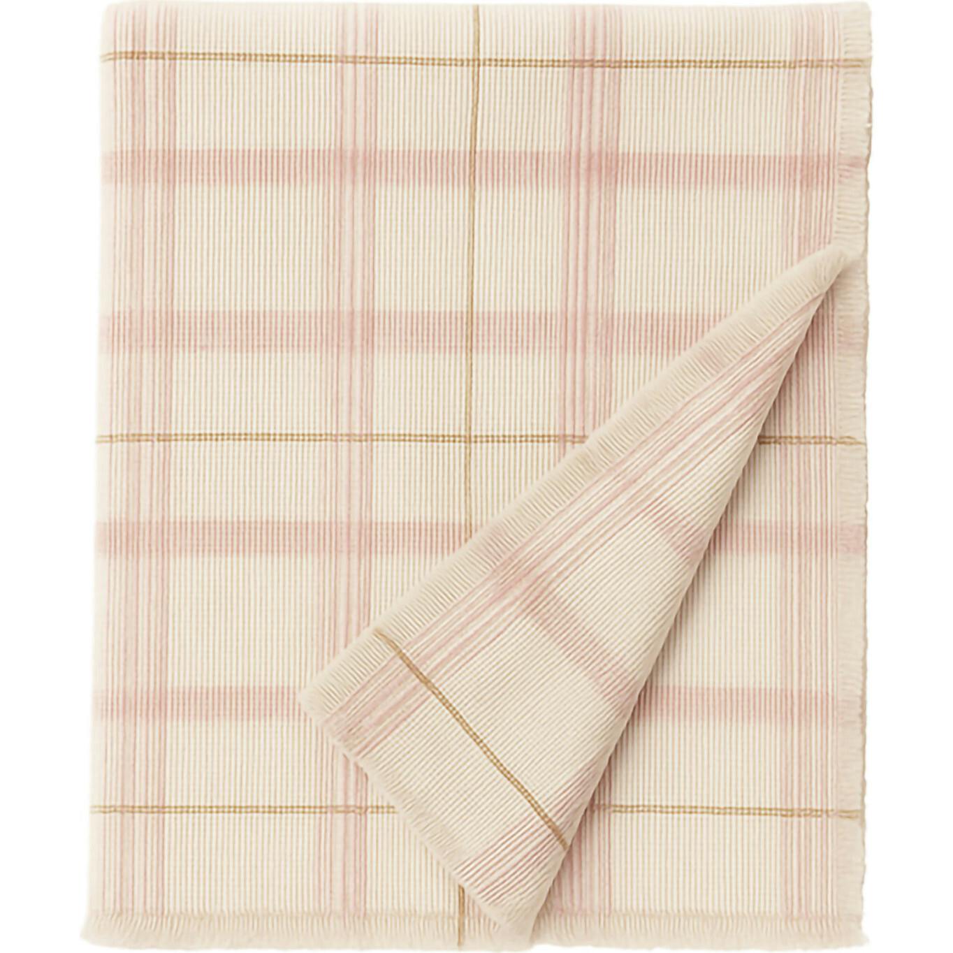 Handloom Kid Bed Thrwo Tartan Rose