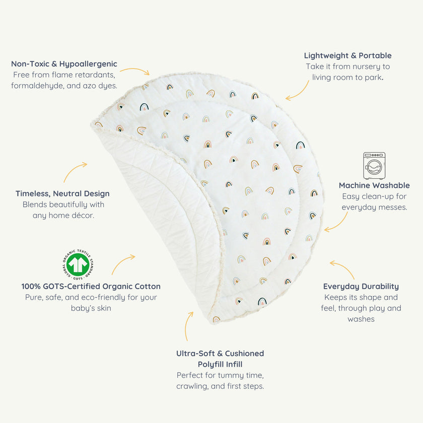 Organic Cotton Quilted Play Mat