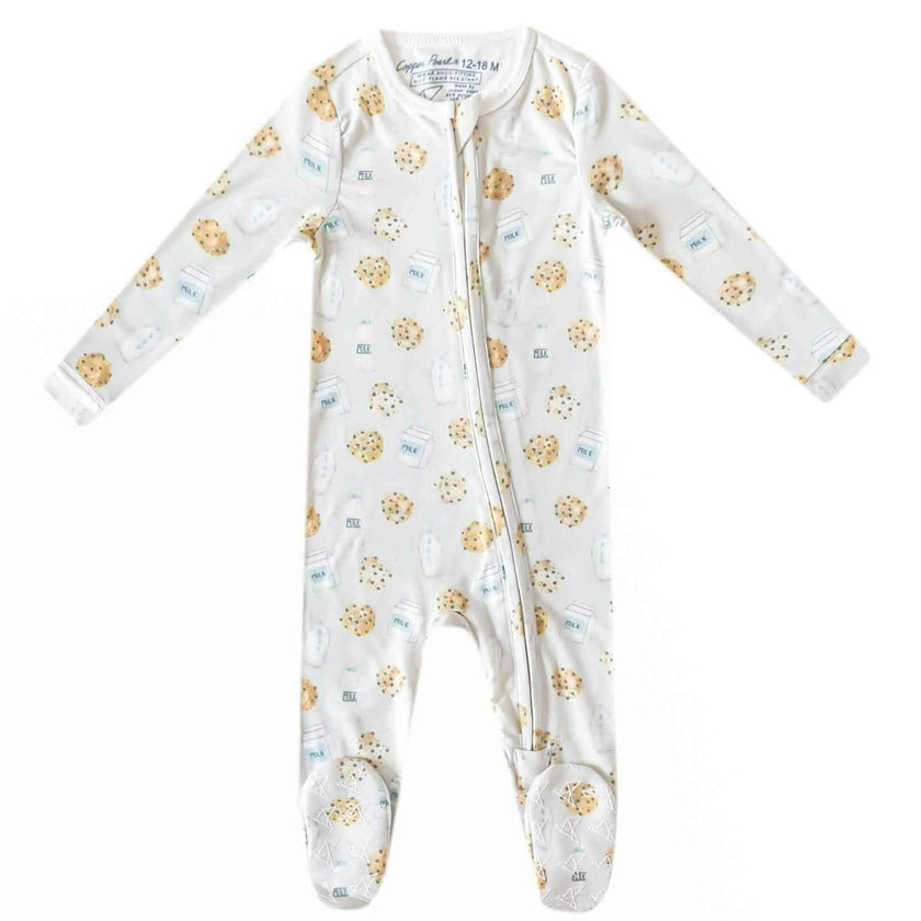 Zip-Up Footie Pajama - Chip