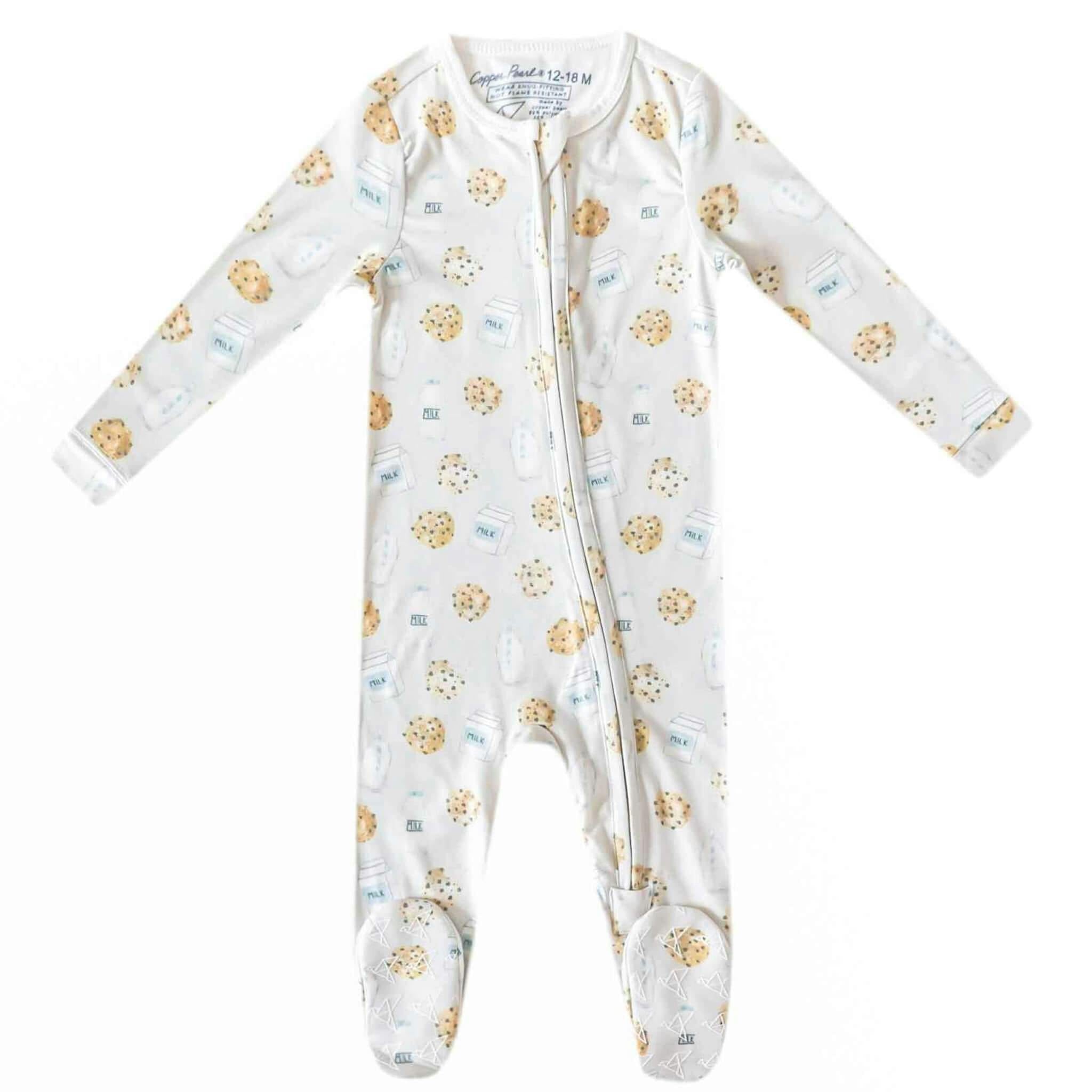 Zip-Up Footie Pajama - Chip