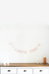 I Love You Garland (Pink)