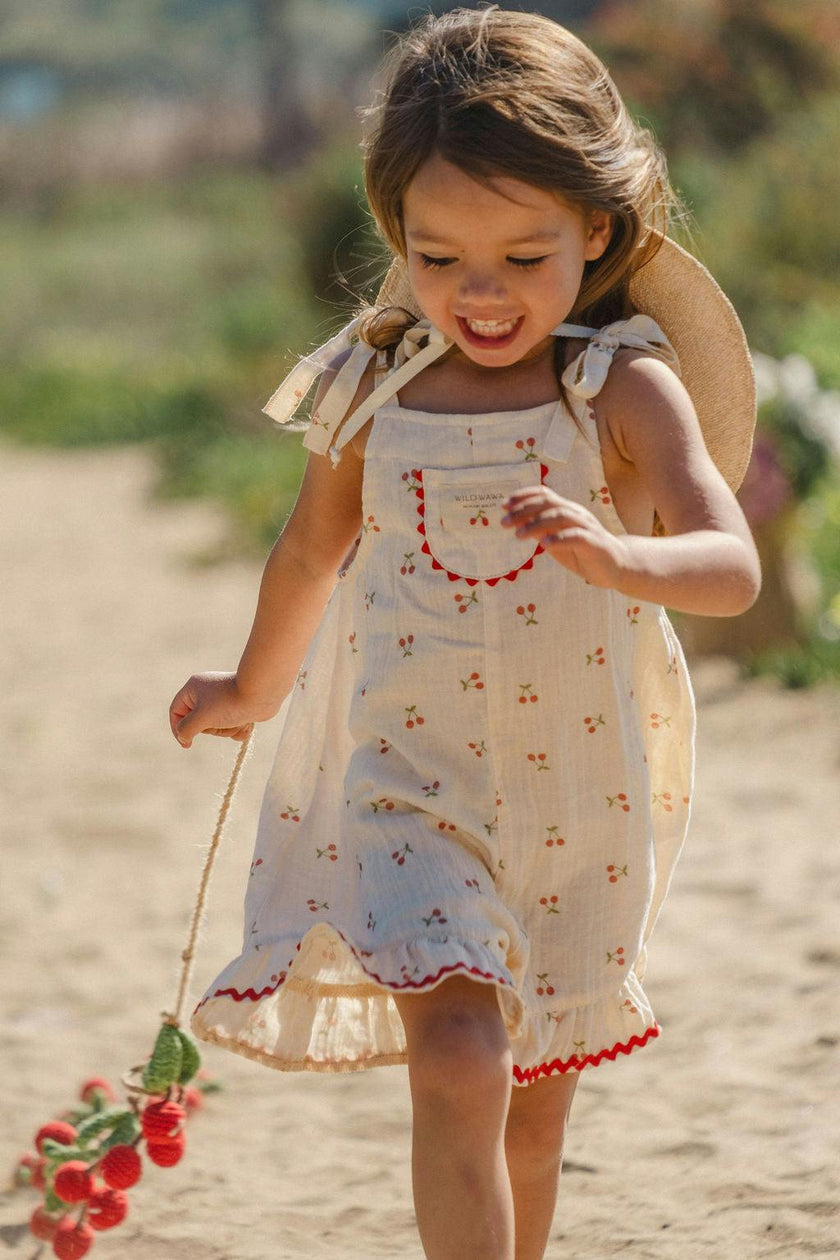 Isola Romper in Cherry