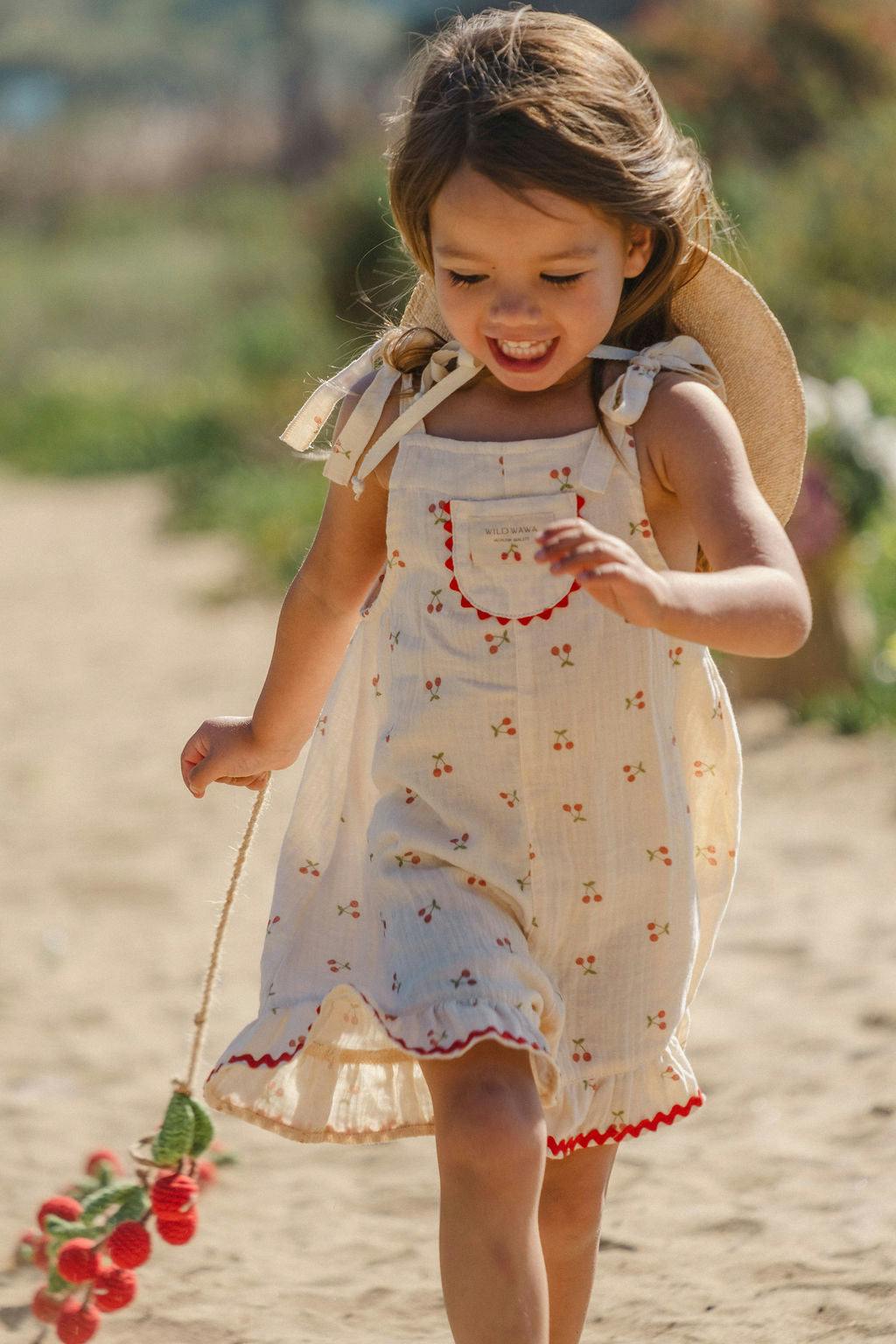 Isola Romper in Cherry