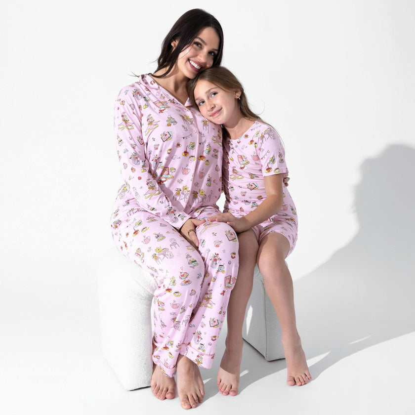 Tea Party Kids Pajama Short Set