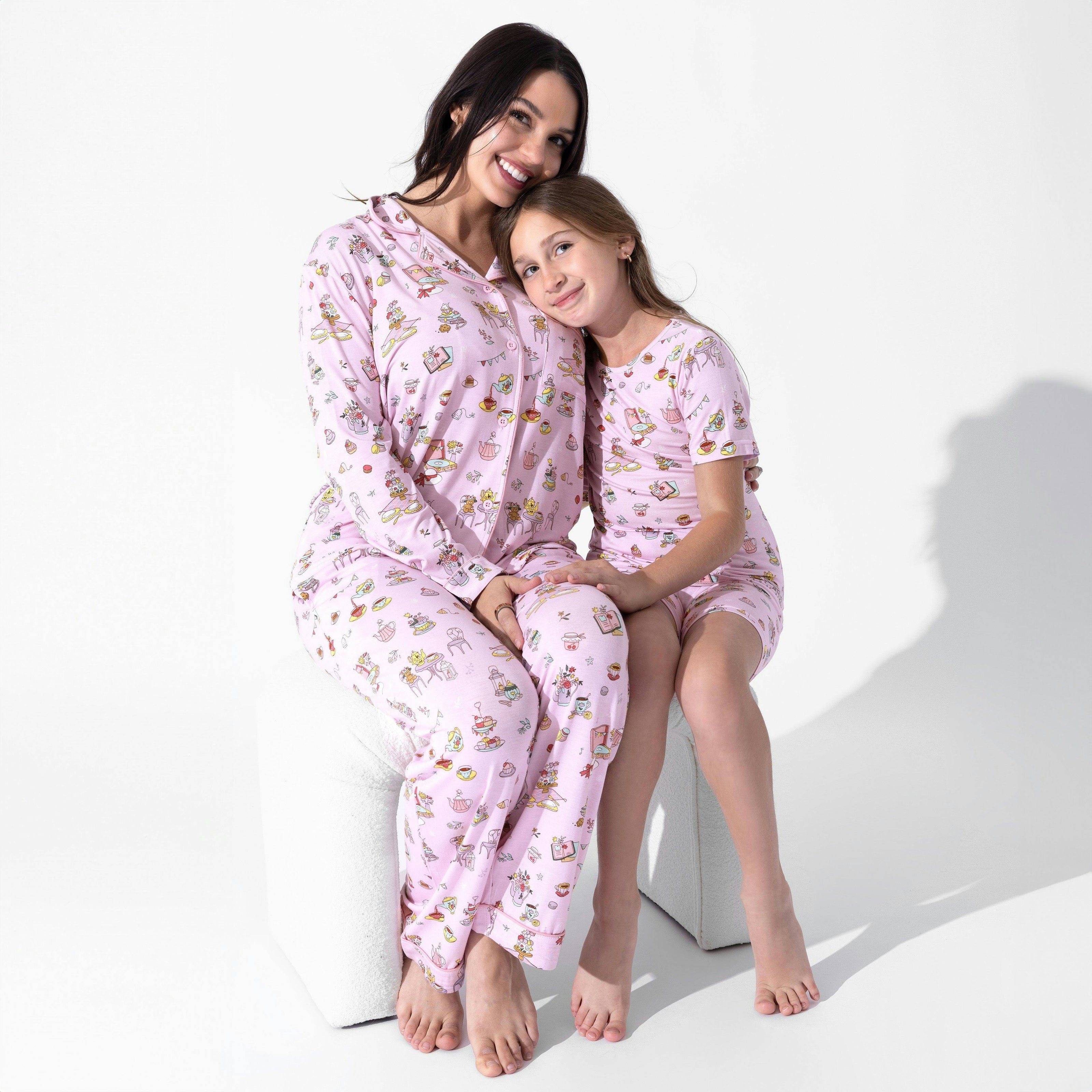 Tea Party Kids Pajama Short Set