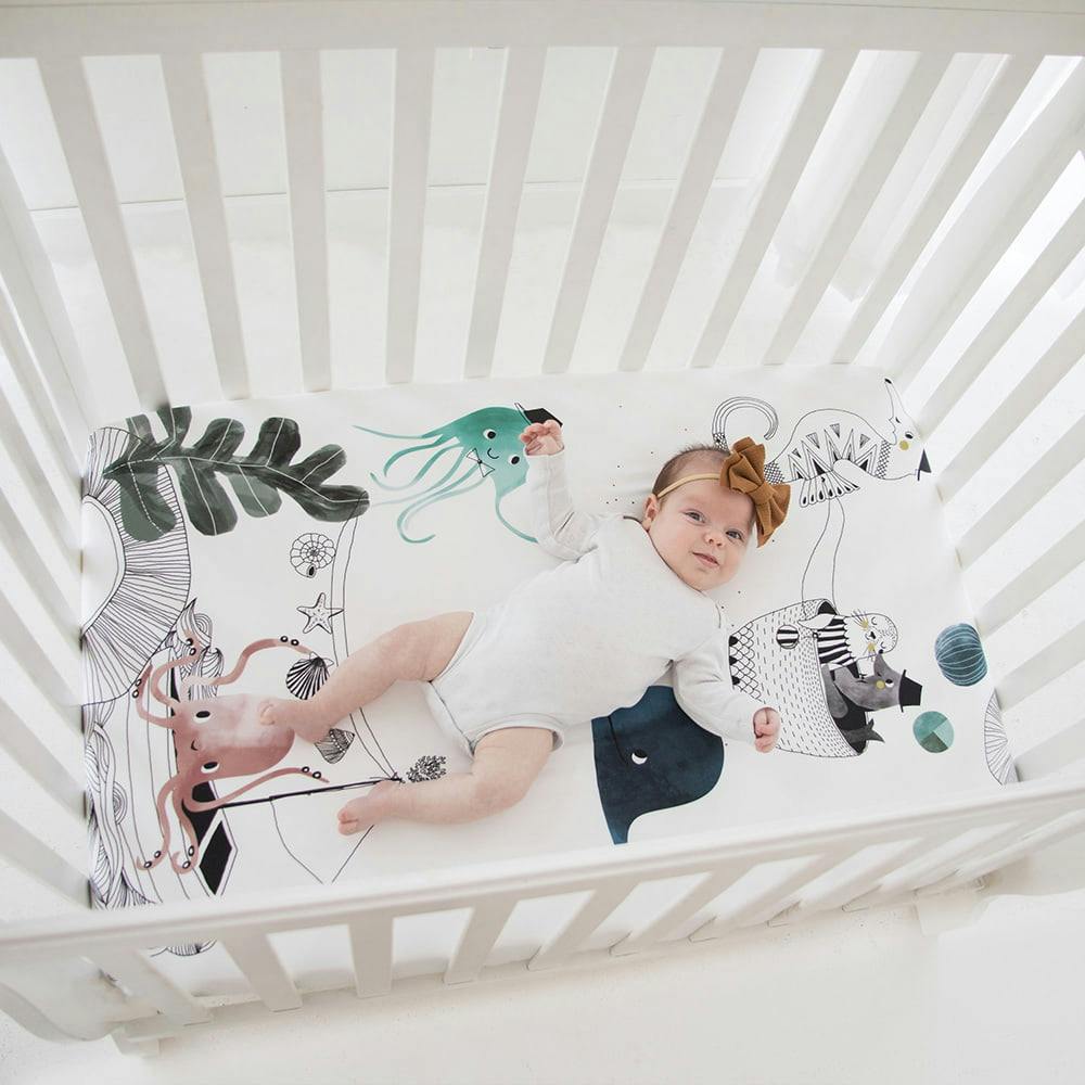 Underwater Love Mini Crib Sheet