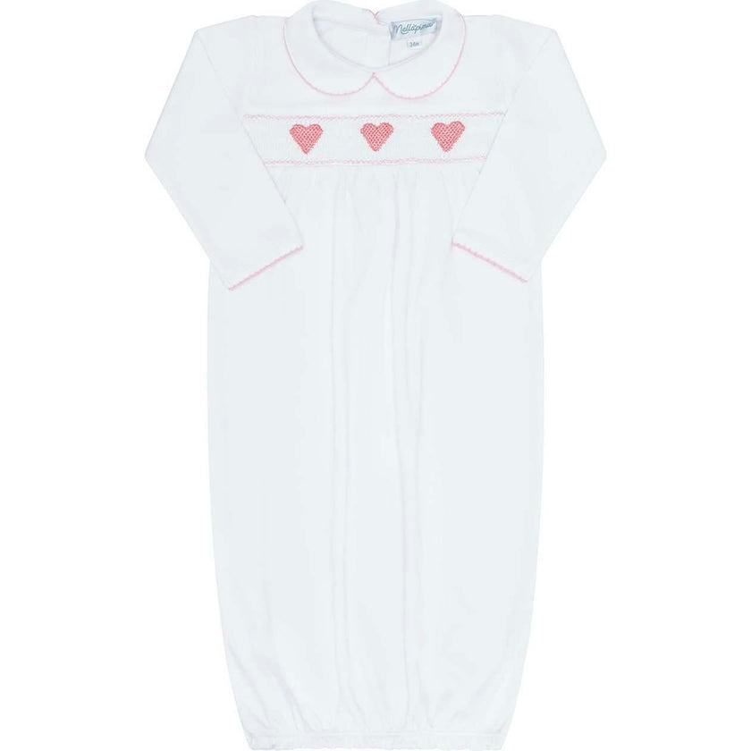 Heart Smocked Gown