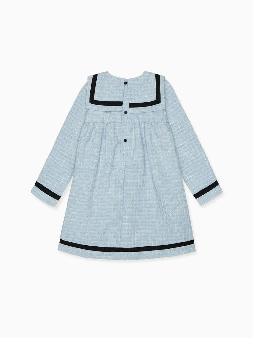 Dusty Blue Lucinda Girl Empire Dress