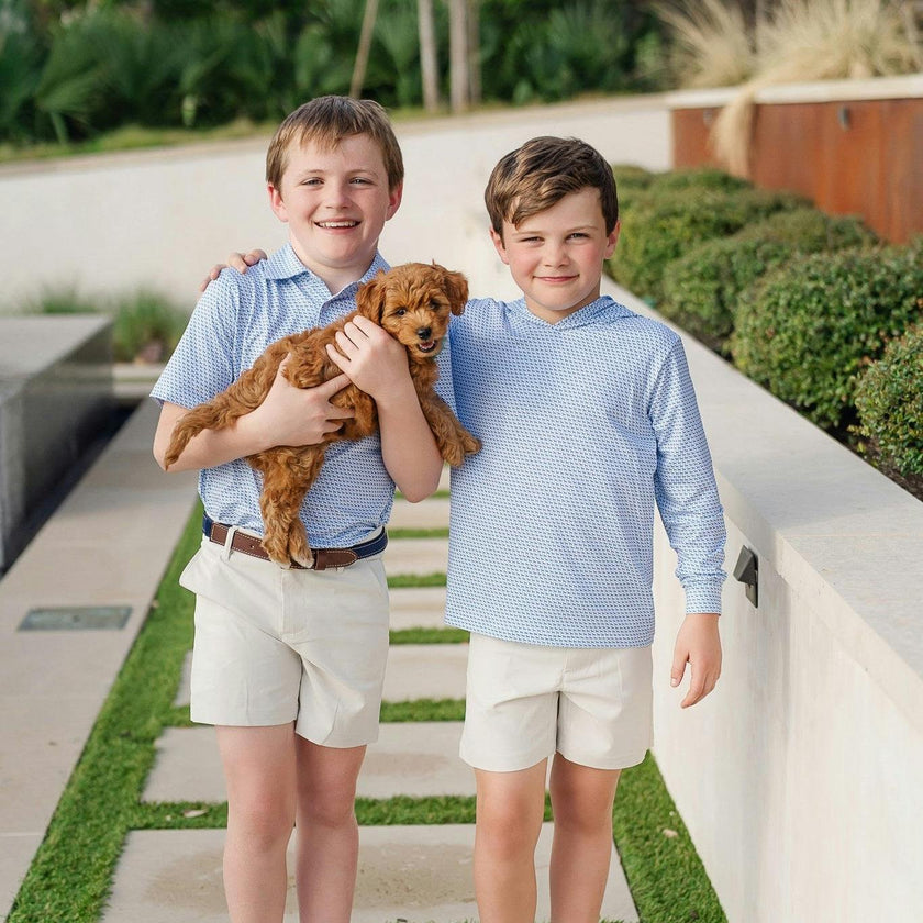 Will Boys' Performance Polo by LH Sport - Fetch Classic Blue