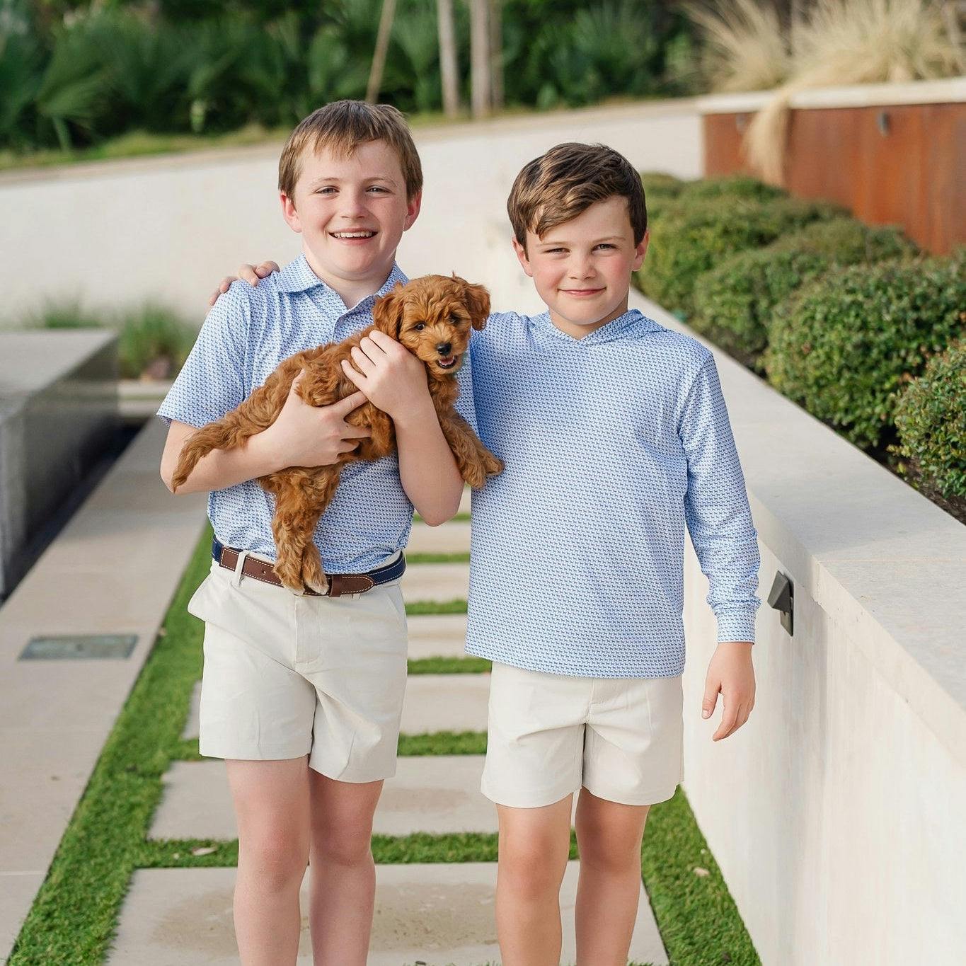 Will Boys' Performance Polo by LH Sport - Fetch Classic Blue
