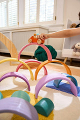 Avenlur Wooden Rainbow Stacker Blocks