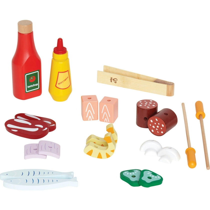 Gourmet Grill Wooden Play Kitchen & Food Accessories