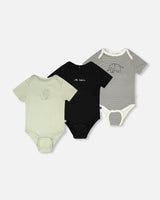 3 Pack Evolutive Organic Cotton Jersey Onesies