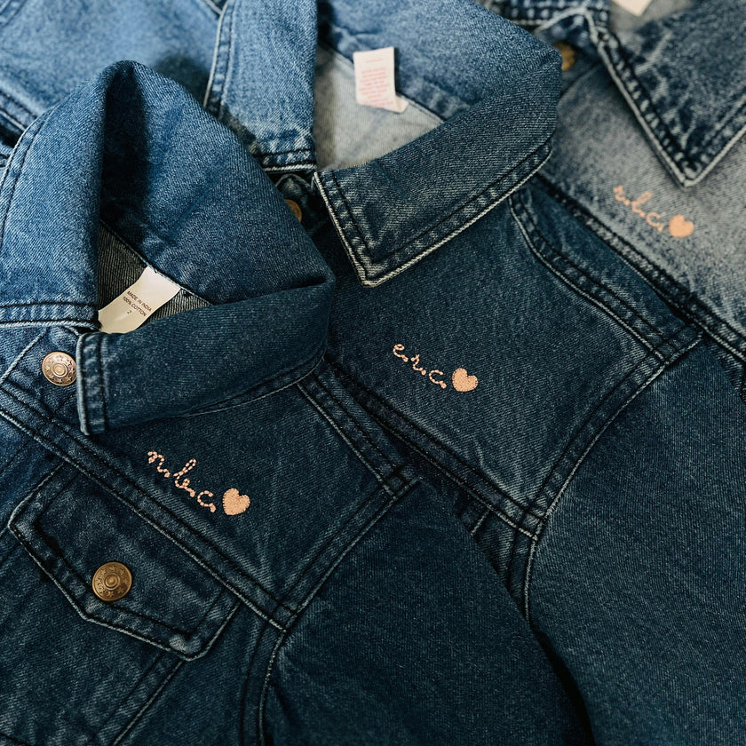 Baby & Kids Front Embroidery Denim Jacket
