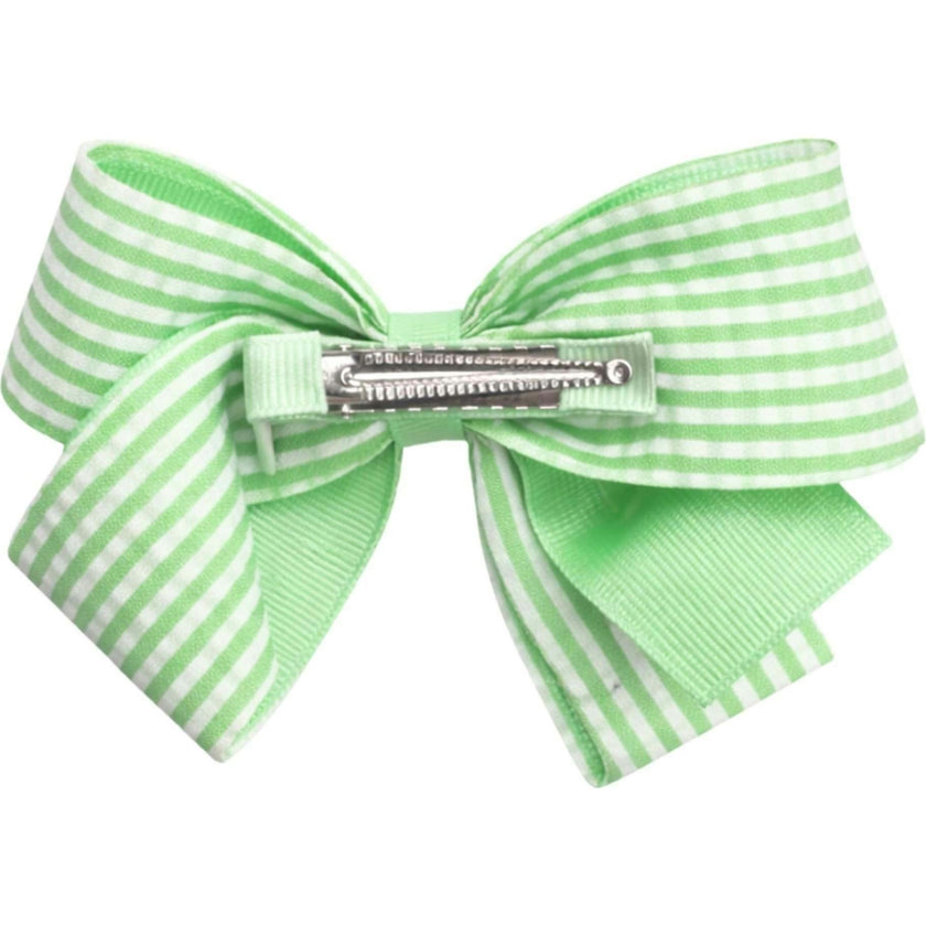 Golf Ball Seersucker Hair Bow