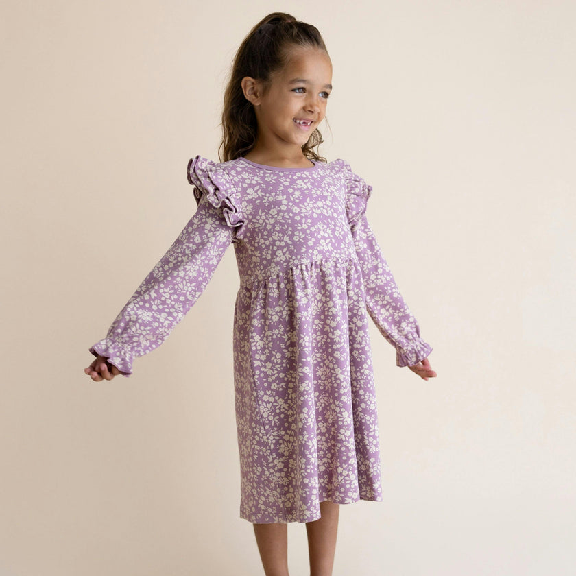 Organic Ruffle Sleeve Dress