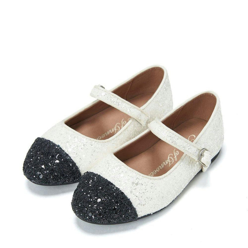 Bebe Glitter White/Black