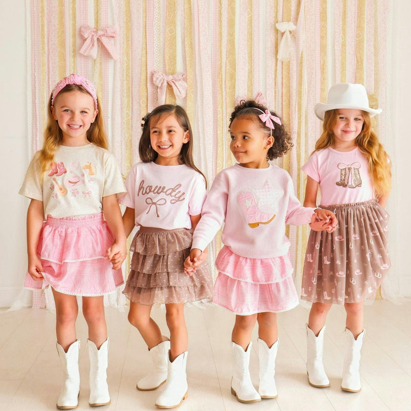Pink Bandana Western Skort