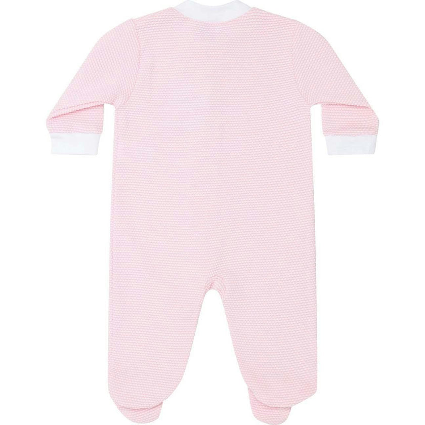 Pink Bubble Zipper Footie