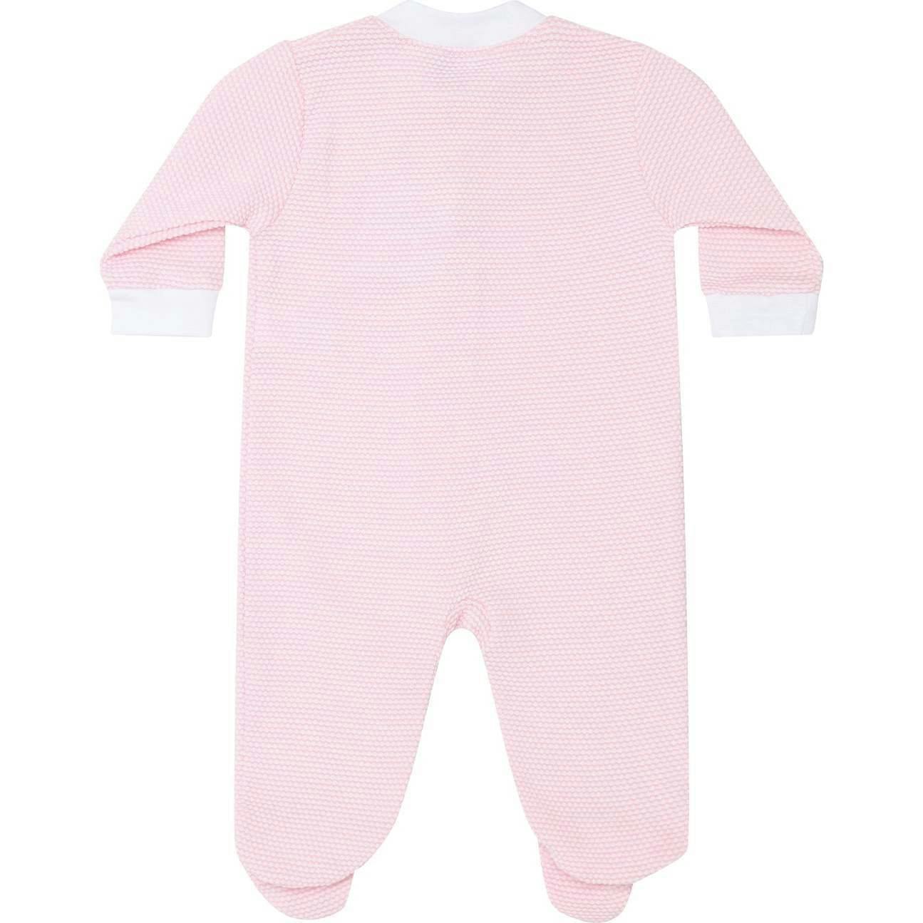 Pink Bubble Zipper Footie