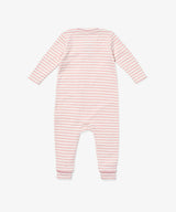 Ziggy Zip Romper, Dusty Rose Mini Stripe