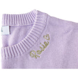 Monogram Embroidered Crewneck Sweater with Glitter