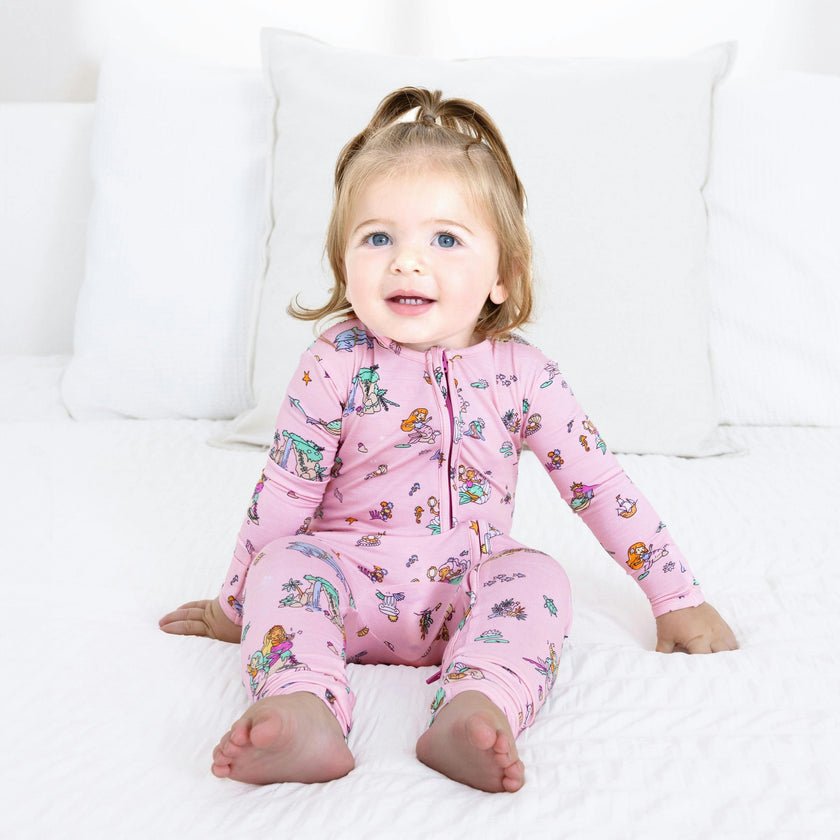 Mermaid Lagoon Bamboo Convertible Footie
