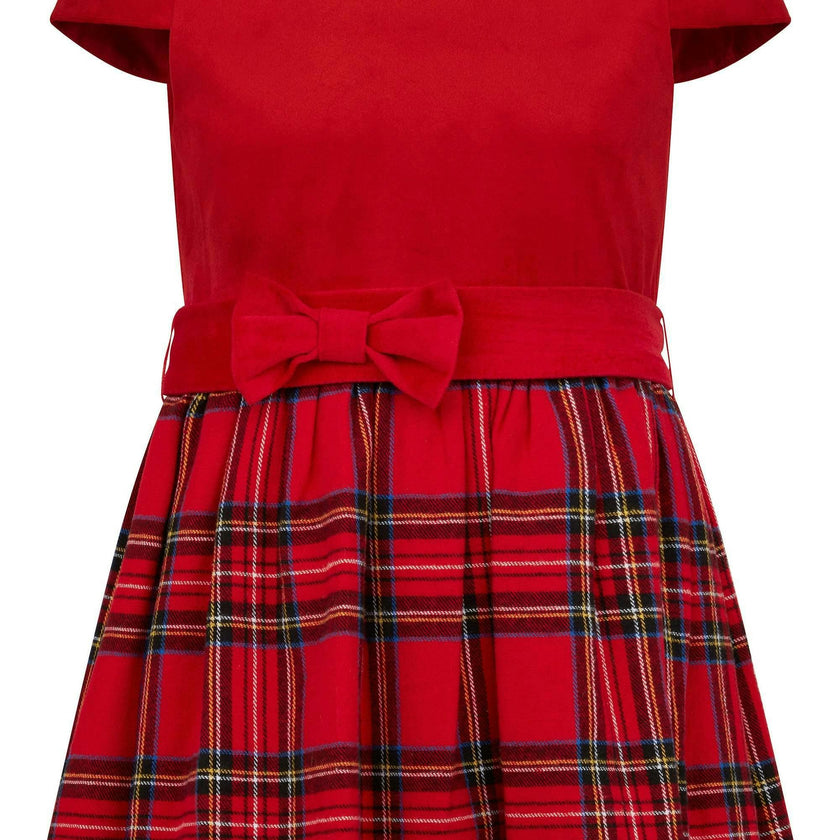 Diana Velvet & Tartan Party Dress